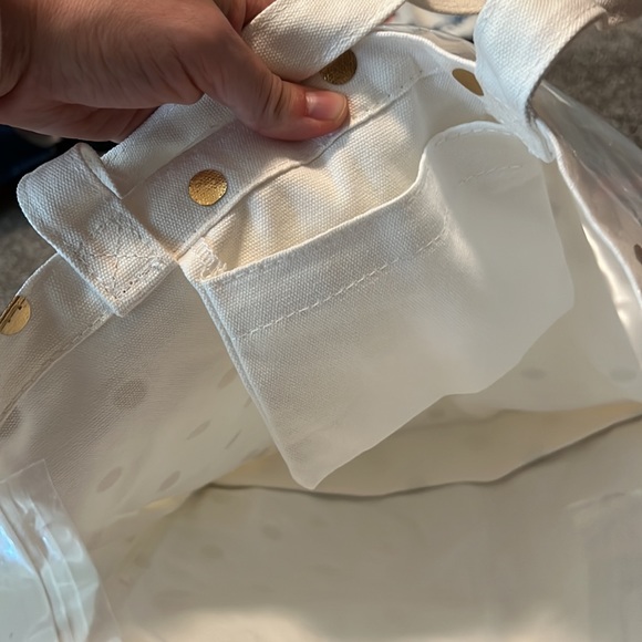 NWT kate spade gold dot with script book tote - Picture 6 of 6